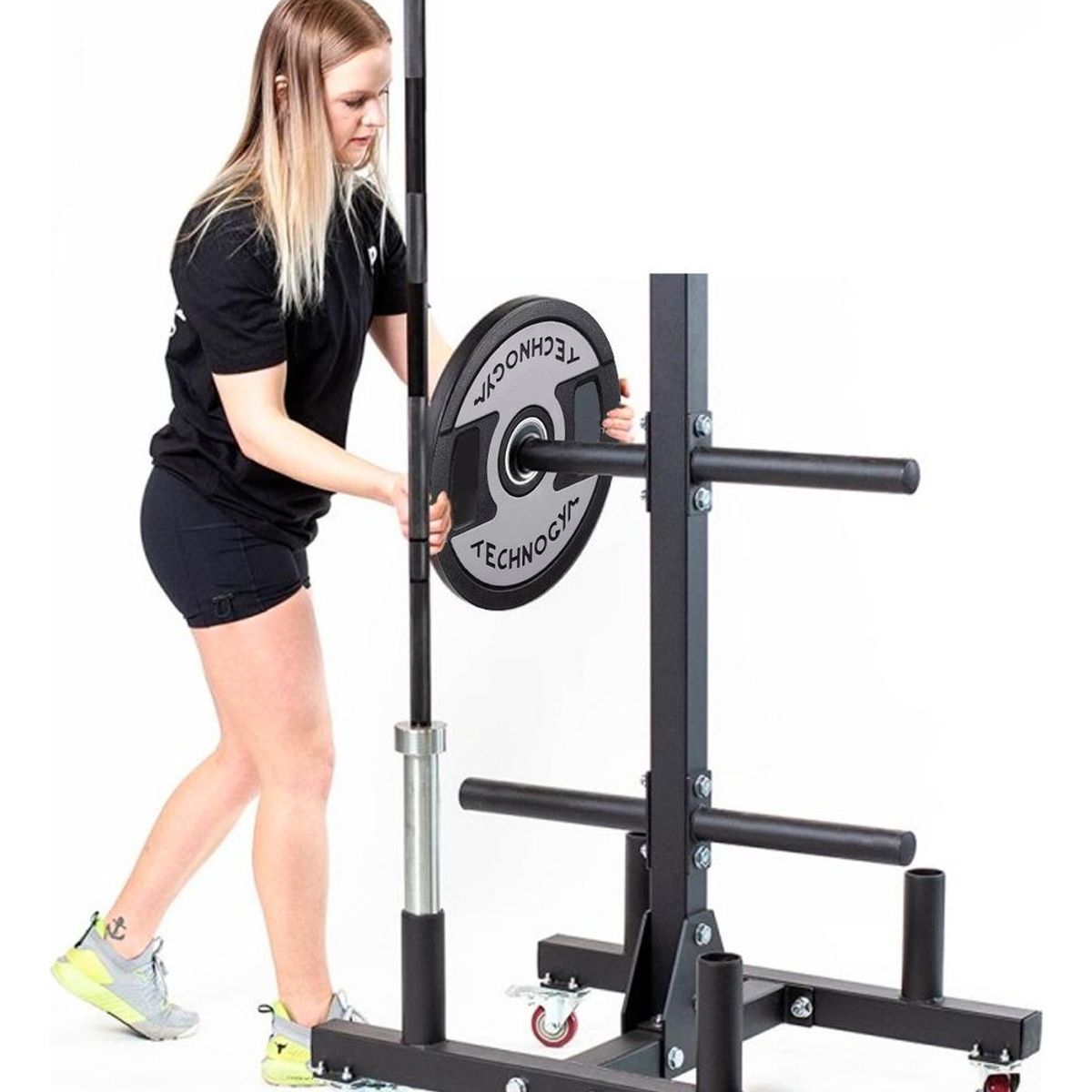 GENERICO - Disco Olímpico Profesional 20kg de Hierro Fundido y Uretano