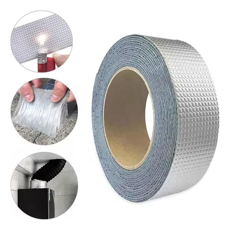 GENERICO - Cinta Adhesiva Antifugas Impermeable 5cm x 5m Transparente