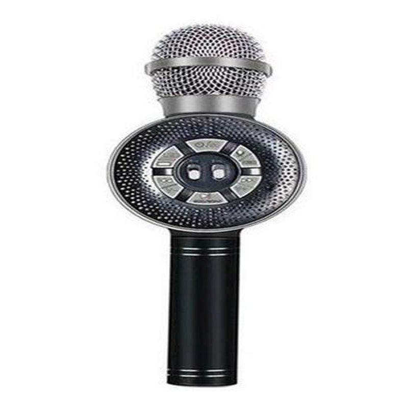 GENERICO - Micrófono Karaoke Bluetooth con Luces RGB y Modificador de Voz