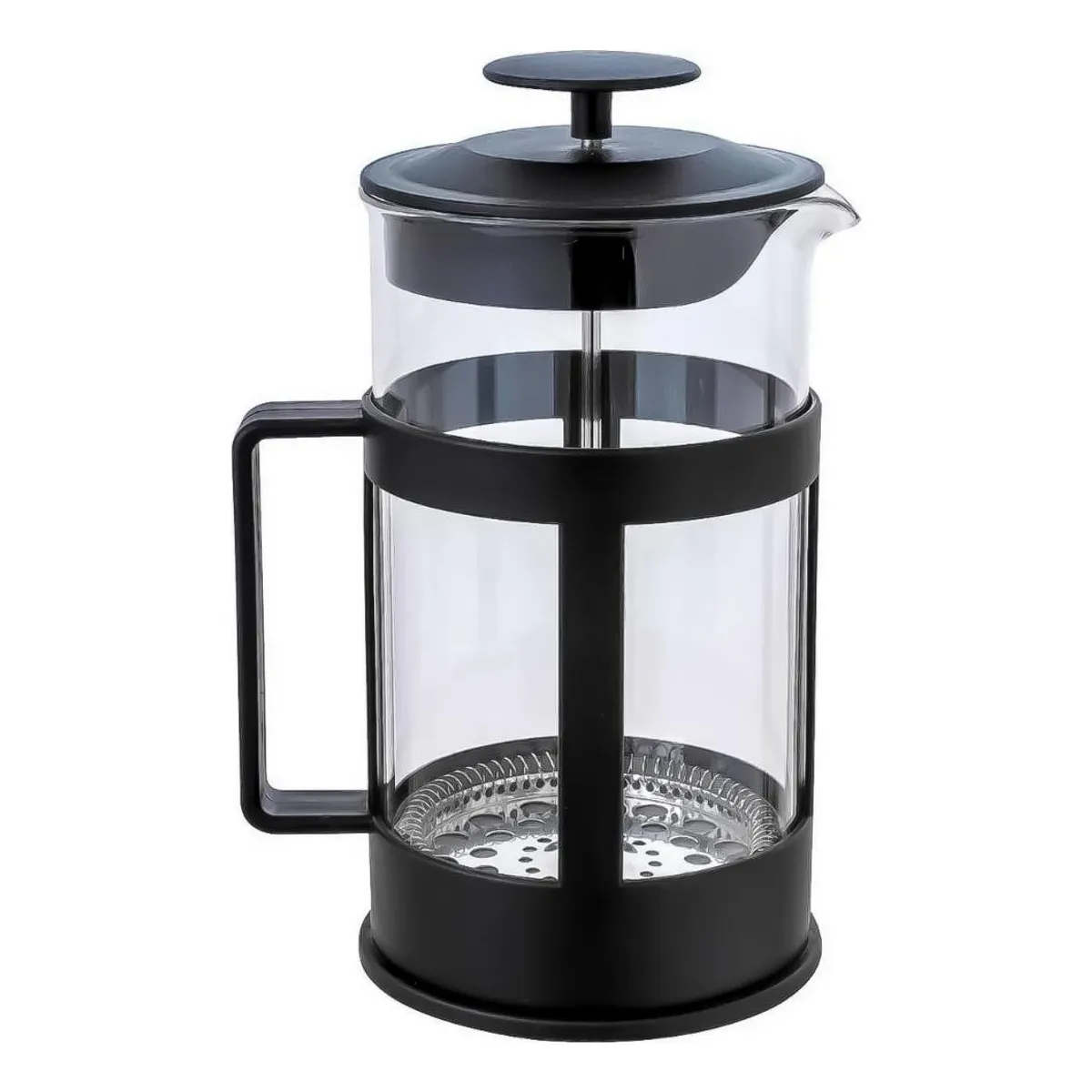 GENERICO - Cafetera Francesa de Vidrio 600ml con Filtro de Acero