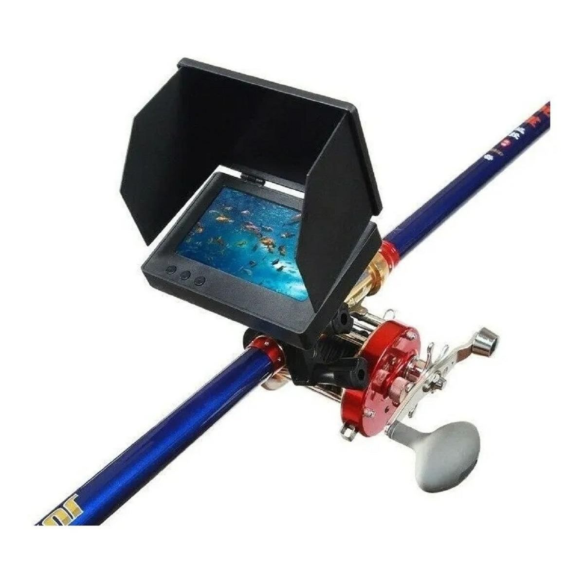 GENERICO - Cámara HD 43" para Cañas de Pescar con Soporte Ajustable