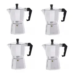 GENERICO - Cafetera Italiana Portátil de Aluminio 3 Tazas