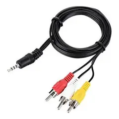 GENERICO - Cable Auxiliar a RCA 1X3 Audio y Video 15m