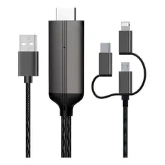 GENERICO - Adaptador HDMI MHL para iPhone y dispositivos USB-C