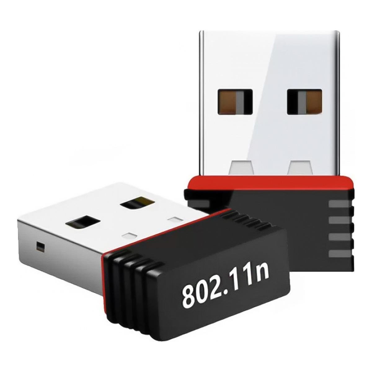 GENERICO - Adaptador Wifi USB 600Mbps 24GHz para PC y Notebook