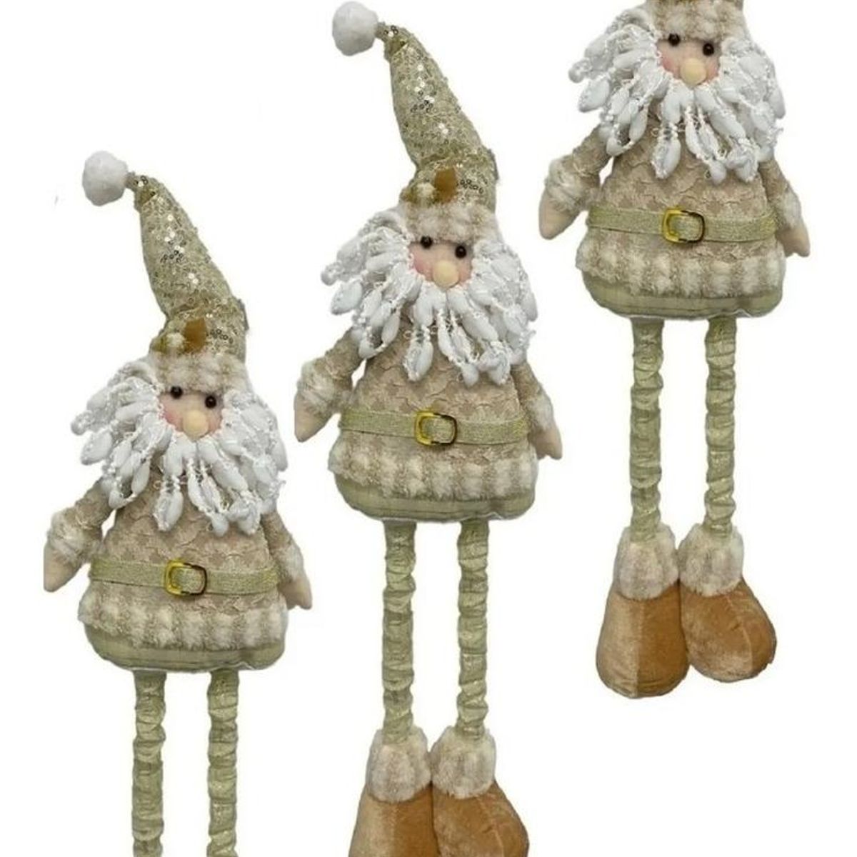 GENERICO - Muñeco de Navidad Retráctil con Patas Largas 50 cm