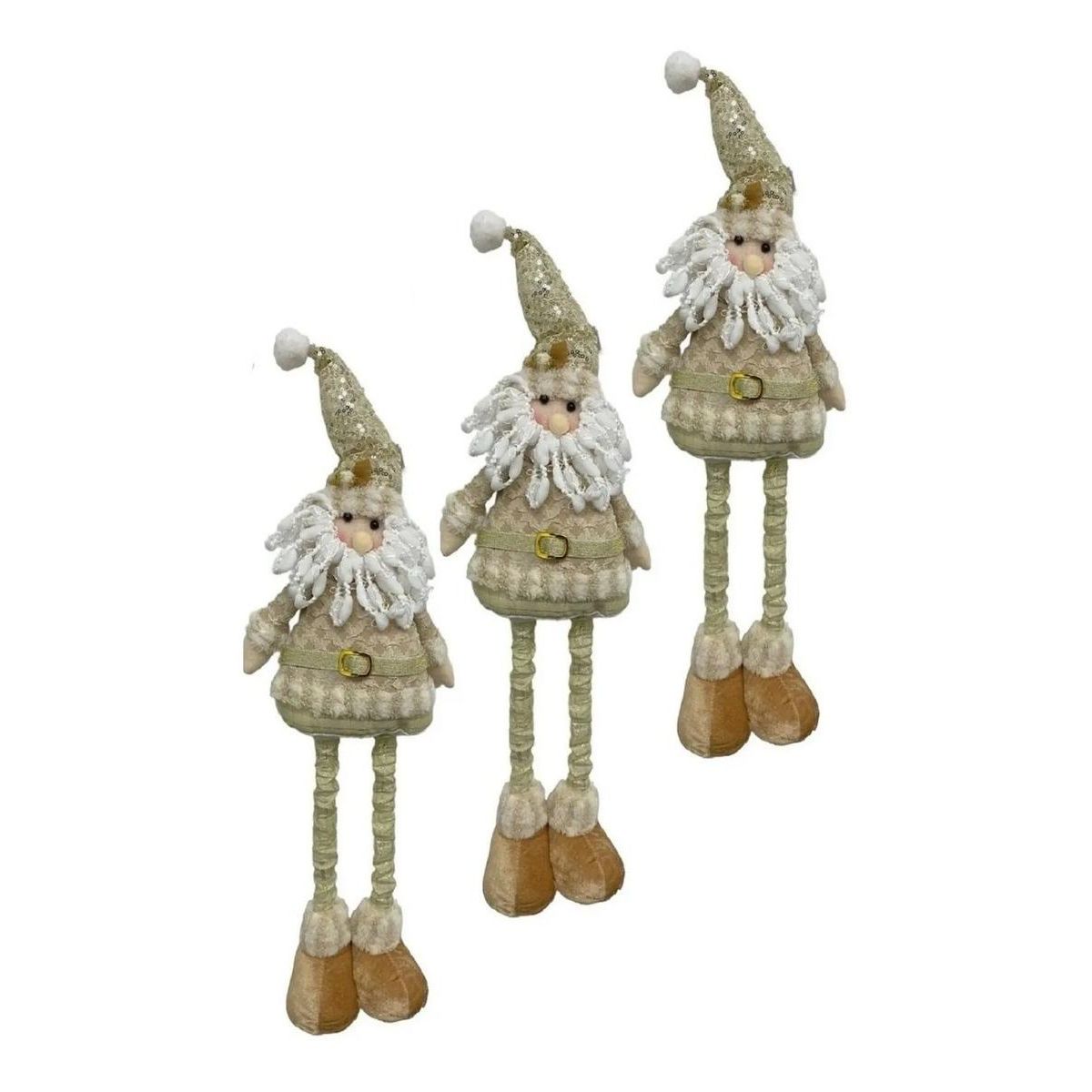 GENERICO - Muñeco de Navidad Retráctil con Patas Largas 50 cm