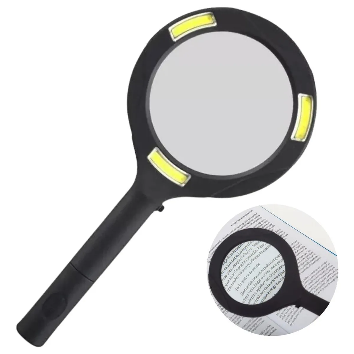 GENERICO - Lupa de Lectura con Luz LED y Aumento 3x