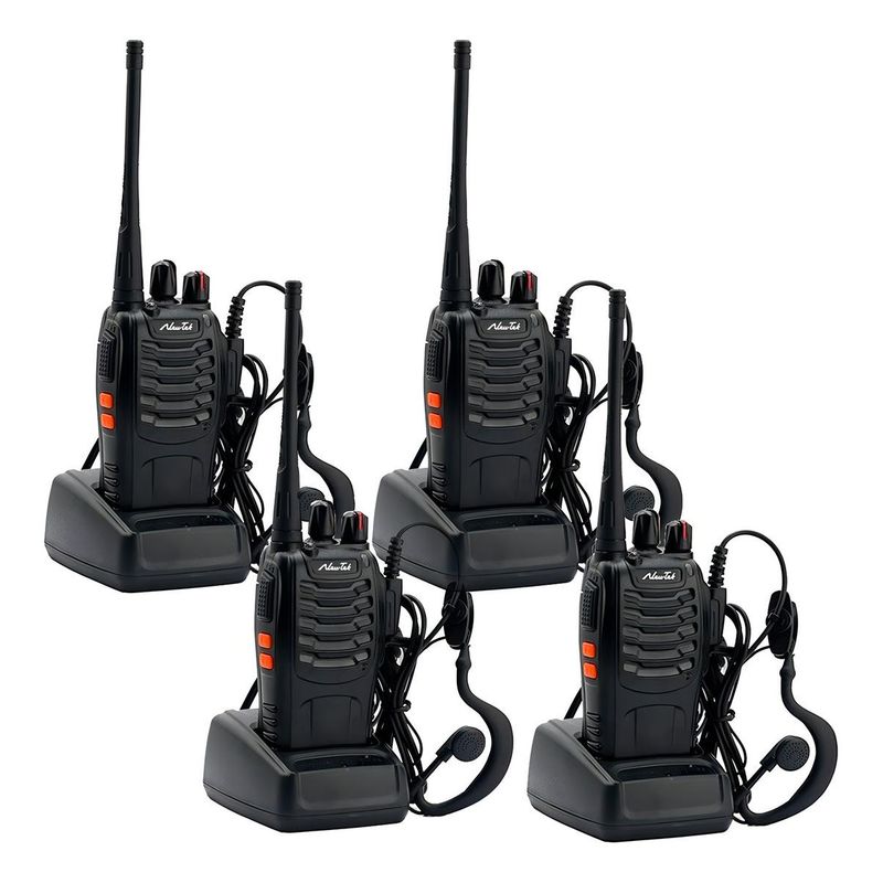GENERICO - Set de 2 Walkie Talkies 1500mAh Alcance 25 km