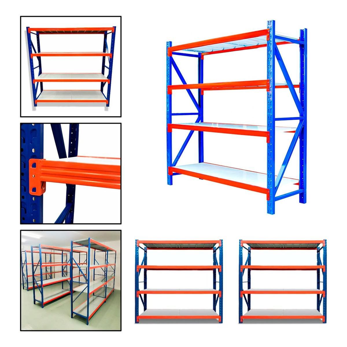 GENERICO - Estante Metálico Industrial 200x200cm Soporta 800kg