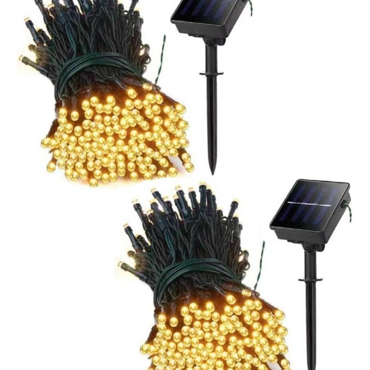 GENERICO - Luces de Terraza Solares LED 21m con 200 Leds para Exterior