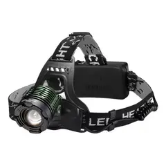 GENERICO - Linterna de Cabeza LED Recargable para Camping y Caza