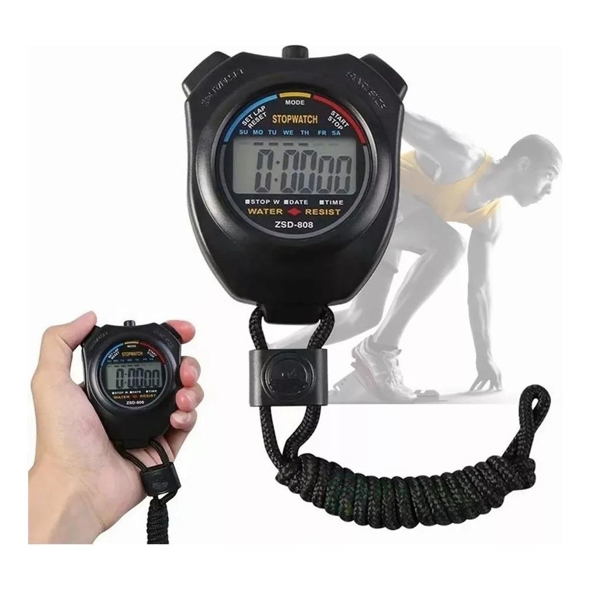 GENERICO - Cronómetro Digital Deportivo Impermeable para Fitness