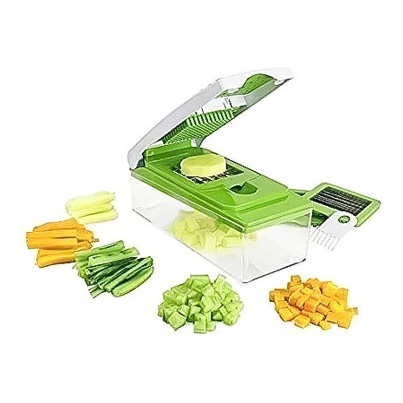 GENERICO - Picador de Verduras Multiuso con Cuchillas de Acero Inoxidable