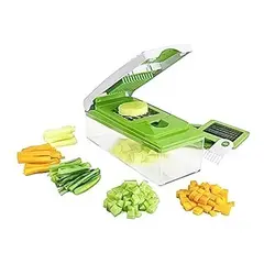 GENERICO - Picador de Verduras Multiuso con Cuchillas de Acero Inoxidable