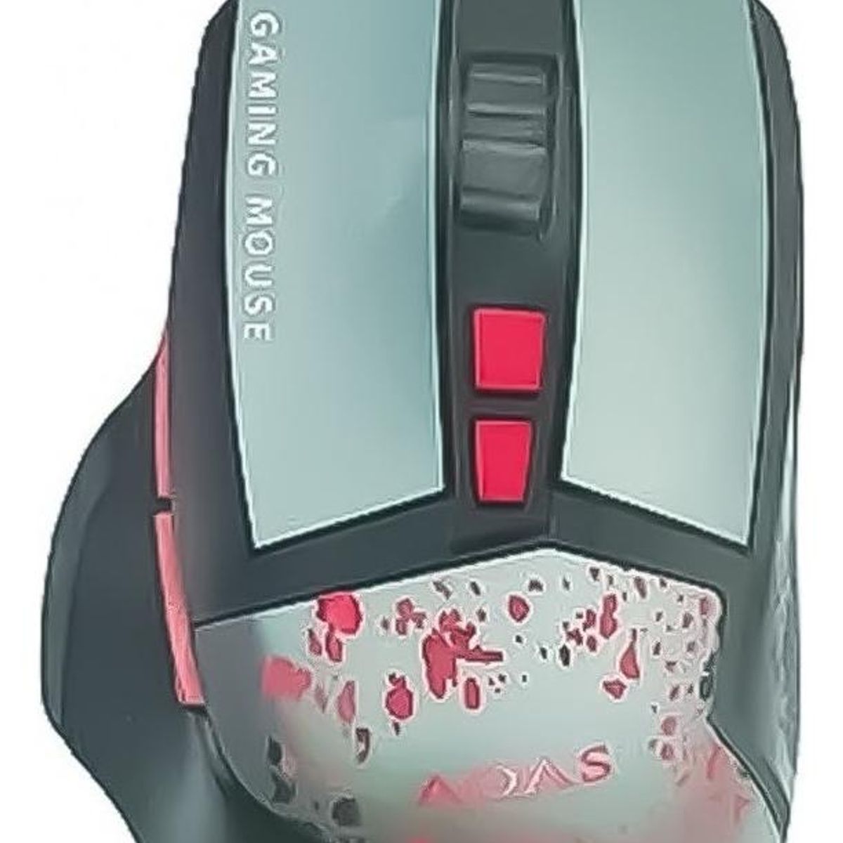 GENERICO - Mouse Gamer Aoas K80 Ergonómico con Luz LED 3200 DPI