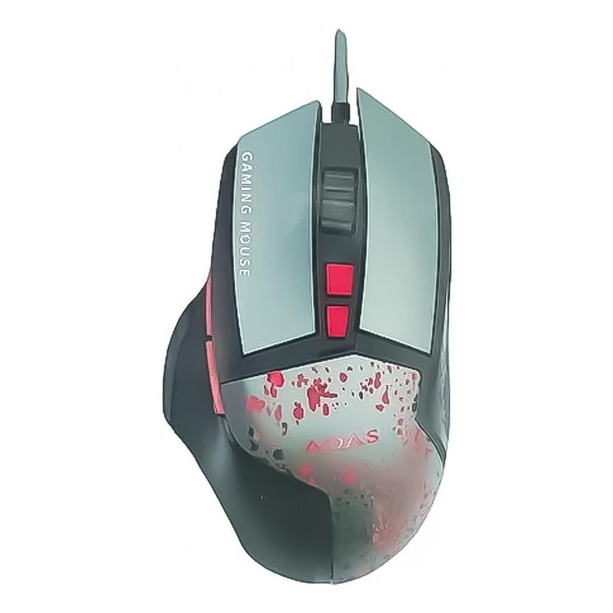 GENERICO - Mouse Gamer Aoas K80 Ergonómico con Luz LED 3200 DPI