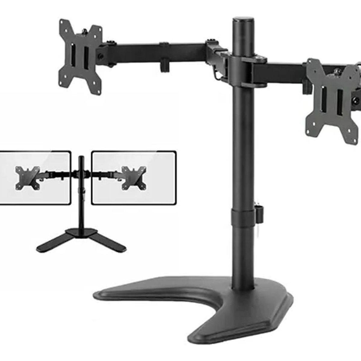 GENERICO - Soporte Doble para Monitor Ajustable 15-33 Pulgadas