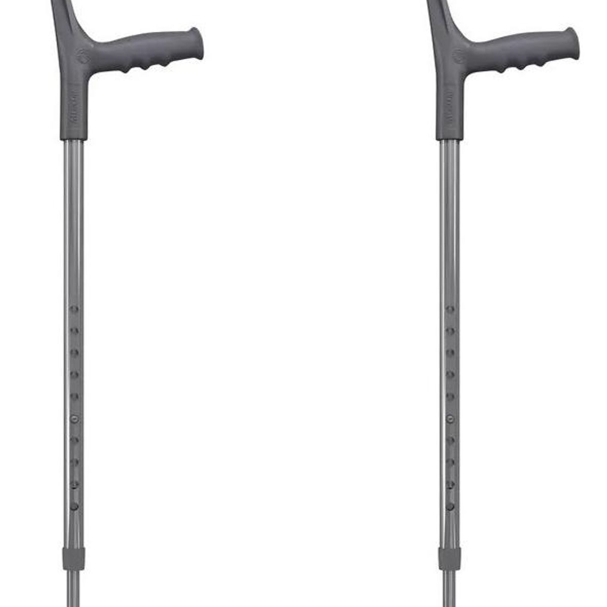 GENERICO - Muleta Canadiense Ortopédica en Color Gris - Ajustable y Resistente.-