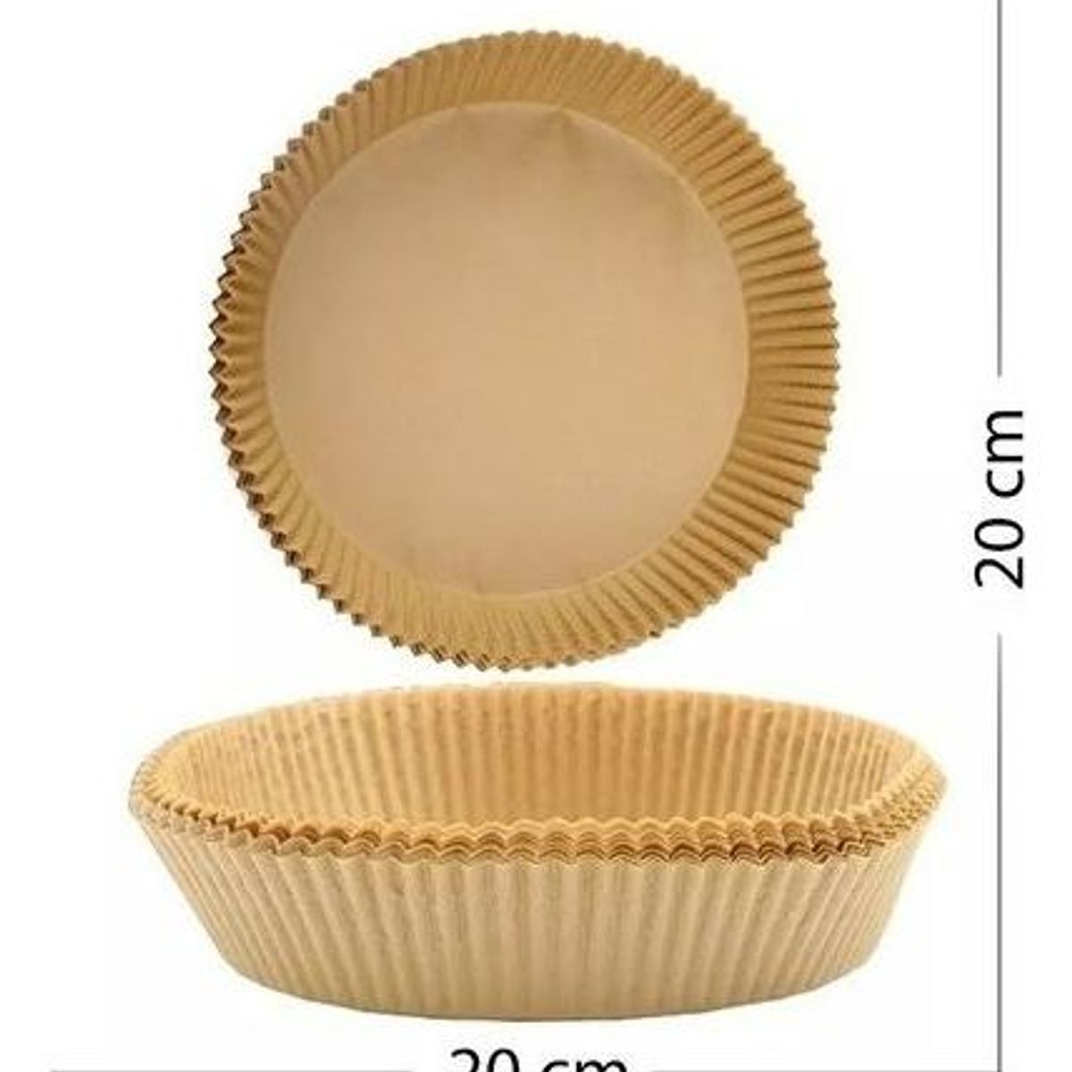 GENERICO - Forros de Papel Antiadherente para Airfryer Pack de 50