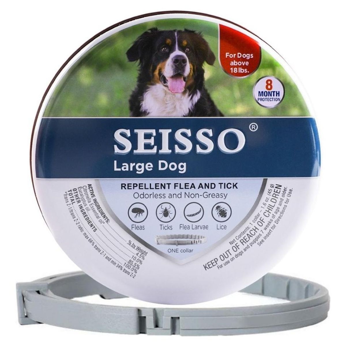 GENERICO - Collar Antipulgas y Garrapatas para Perros y Gatos - 8 Meses