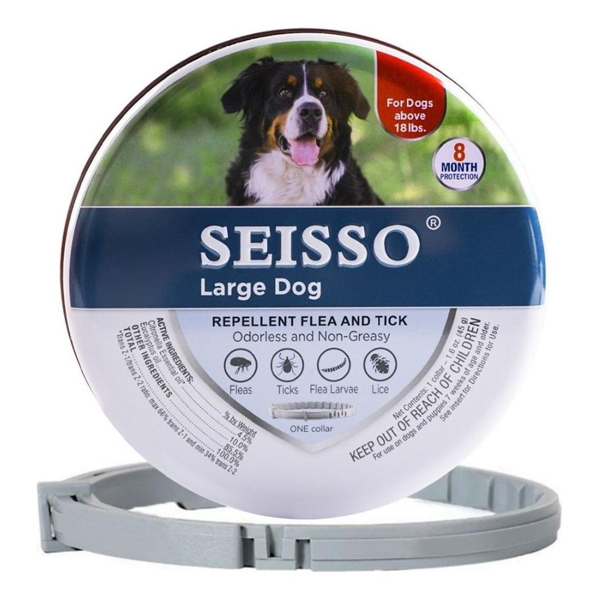 GENERICO - Collar Antipulgas y Garrapatas para Perros y Gatos - 8 Meses