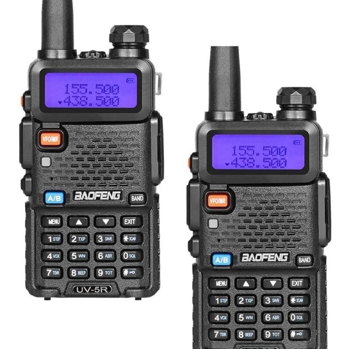 GENERICO - Pack de 2 Walkie Talkies UV-5R con Linterna LED