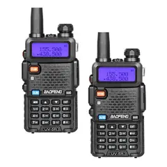 GENERICO - Pack de 2 Walkie Talkies UV-5R con Linterna LED