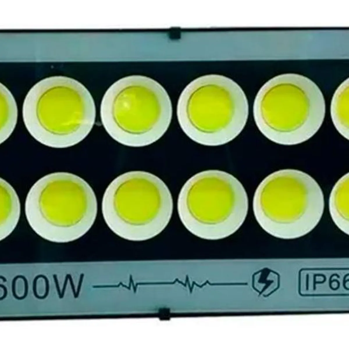 GENERICO - Foco LED Reflector 600W Exterior Impermeable Negro