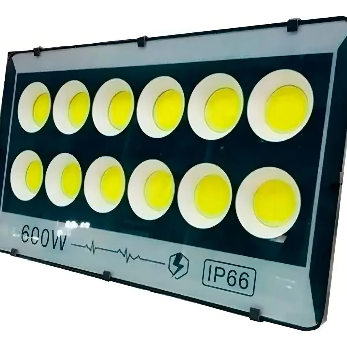 GENERICO - Foco LED Reflector 600W Exterior Impermeable Negro