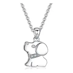 GENERICO - Collar Plata S925 con Colgante de Cachorro para Mujer