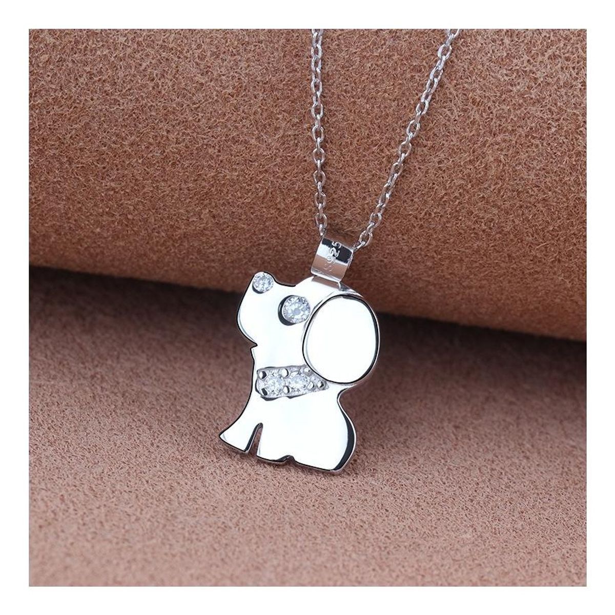 GENERICO - Collar Plata S925 con Colgante de Cachorro para Mujer