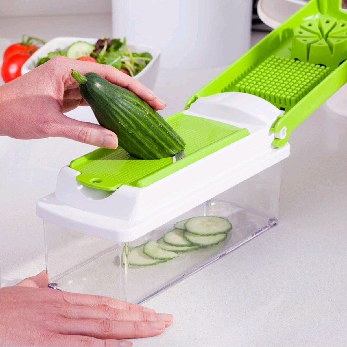 GENERICO - Picador Cortador 10 en 1 para Verduras y Frutas