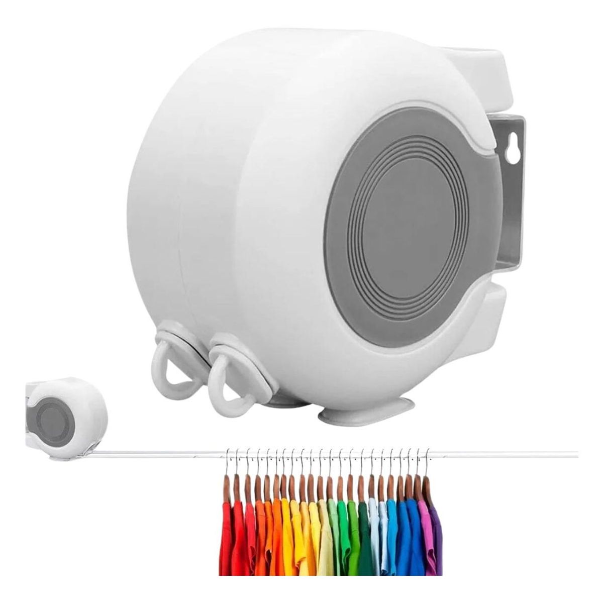 GENERICO - Tendedero Retráctil Doble Línea para Ropa 13 metros