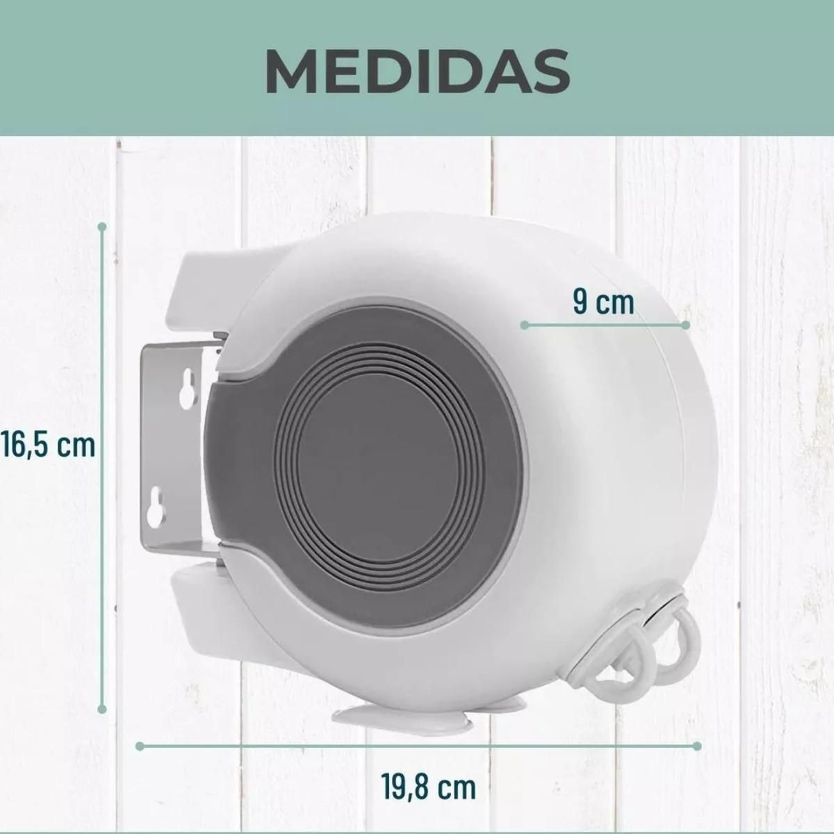 GENERICO - Tendedero Retráctil Doble Línea para Ropa 13 metros