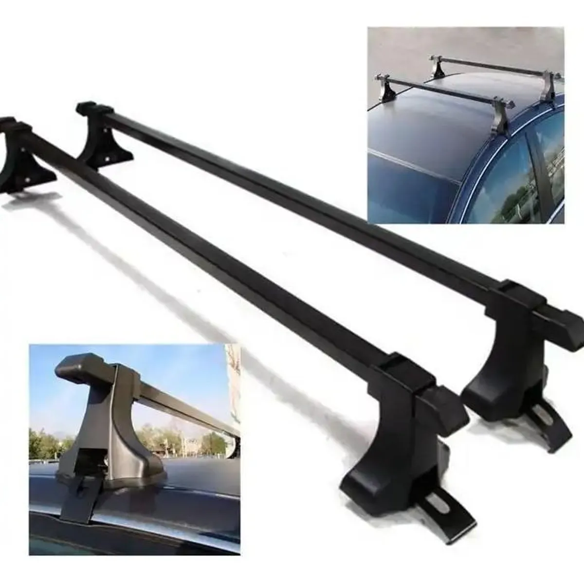 GENERICO - Portaequipajes Regulable para Vehículos de 4 Puertas.