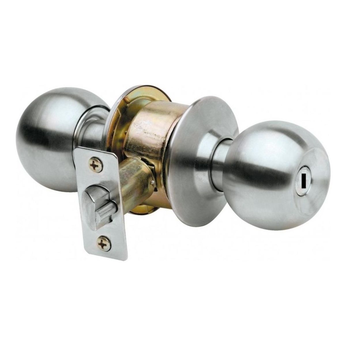 GENERICO - Chapa de Baño sin Llave para Apartamentos con Protección