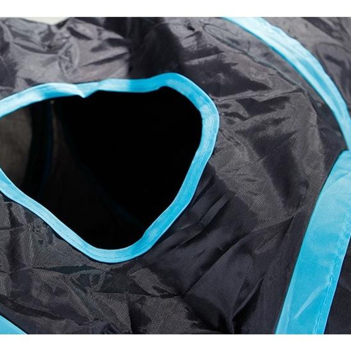 GENERICO - Túnel Plegable para Gatos con 5 Salidas - Color NegroAzul