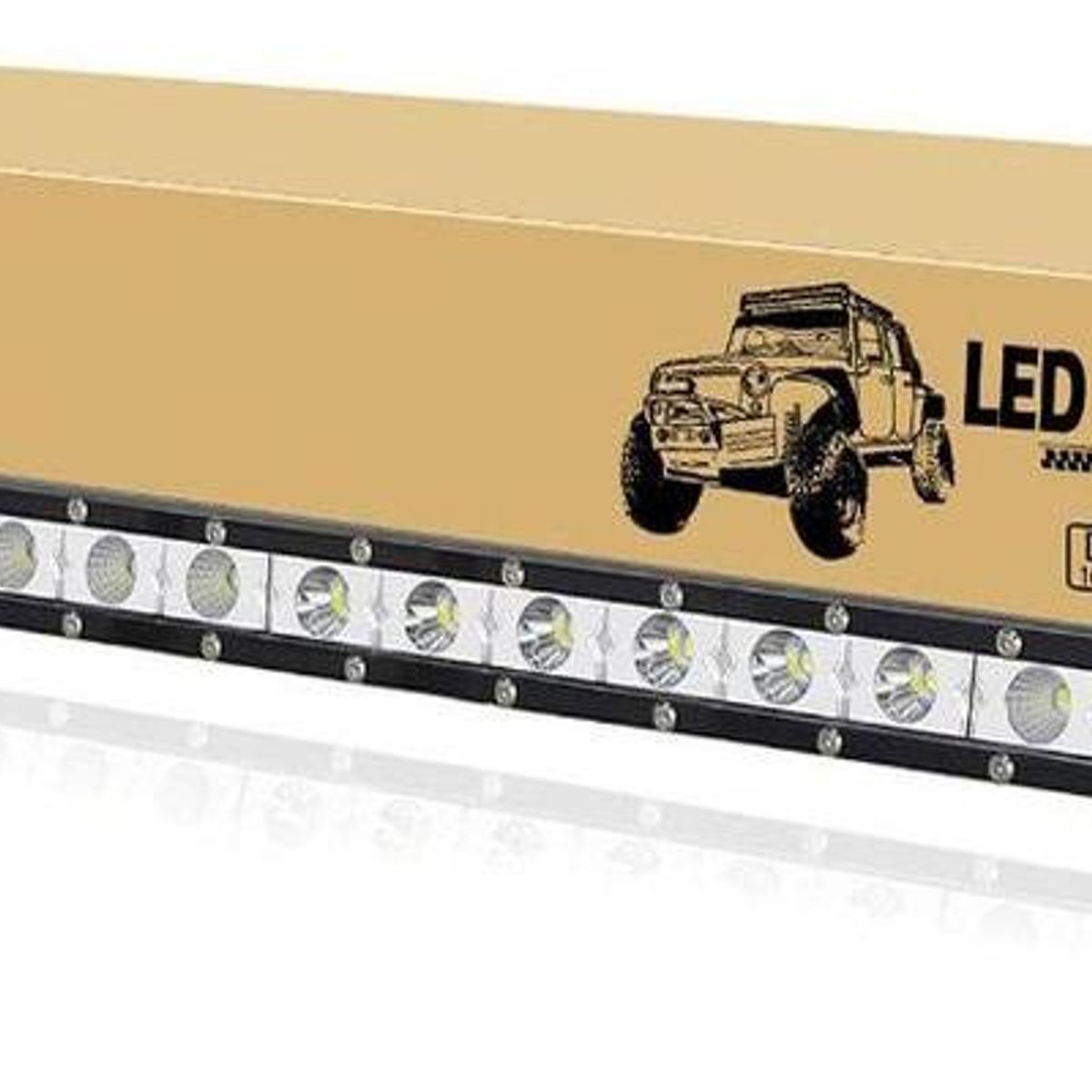 GENERICO - Barra de Luz LED de 25 Pulgadas con 24 Leds de Alto Brillo.