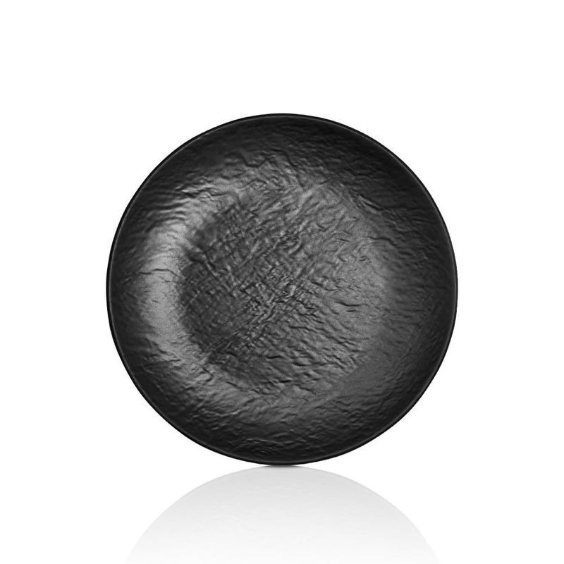 GENERICO - PLATO MELAMINA NEGRA 26 CM LINEA TILDA - Negro.