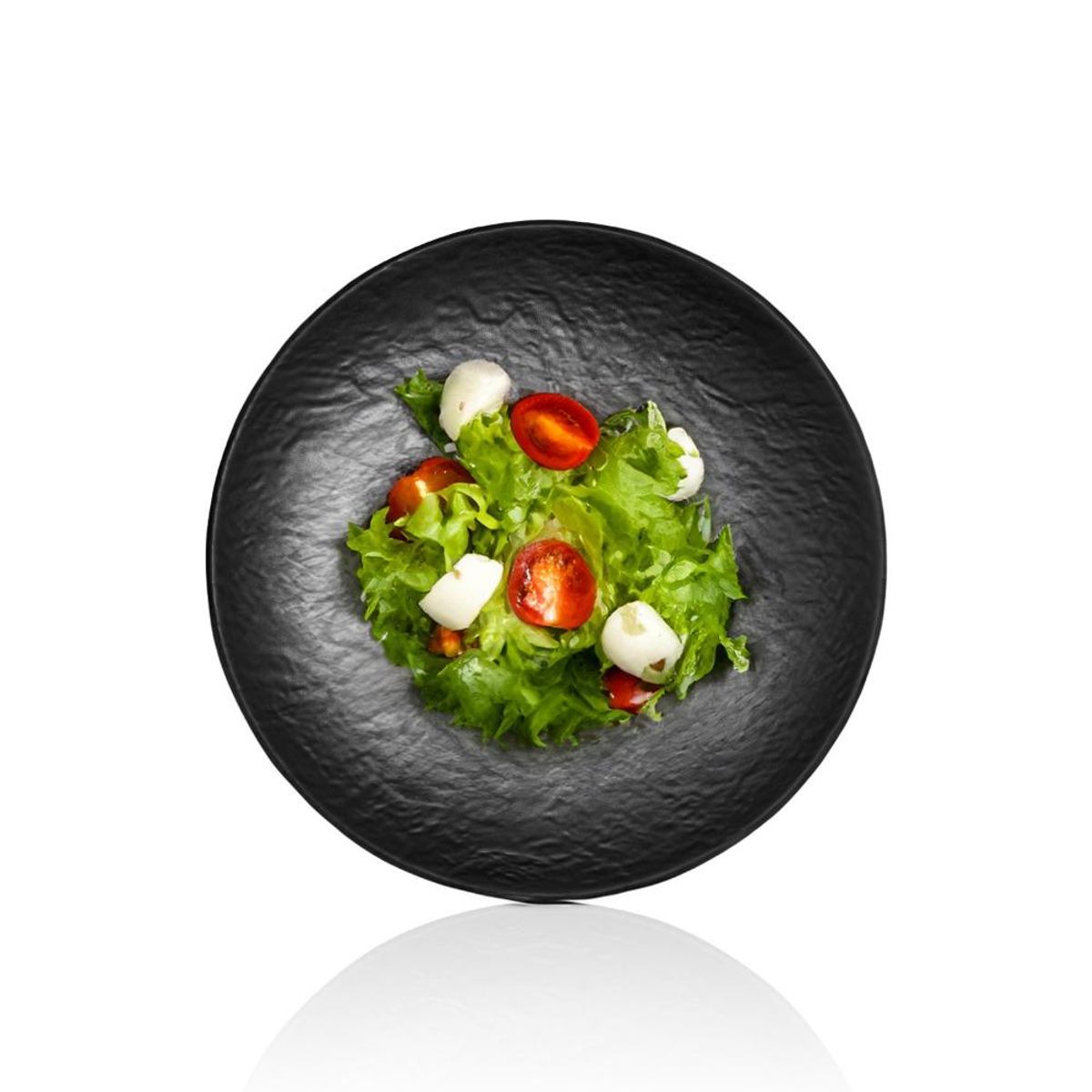 GENERICO - PLATO MELAMINA NEGRA 26 CM LINEA TILDA - Negro