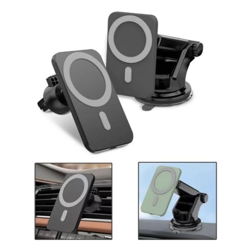 GENERICO - Cargador Inalámbrico MagSafe para Auto Compatible con iPhone