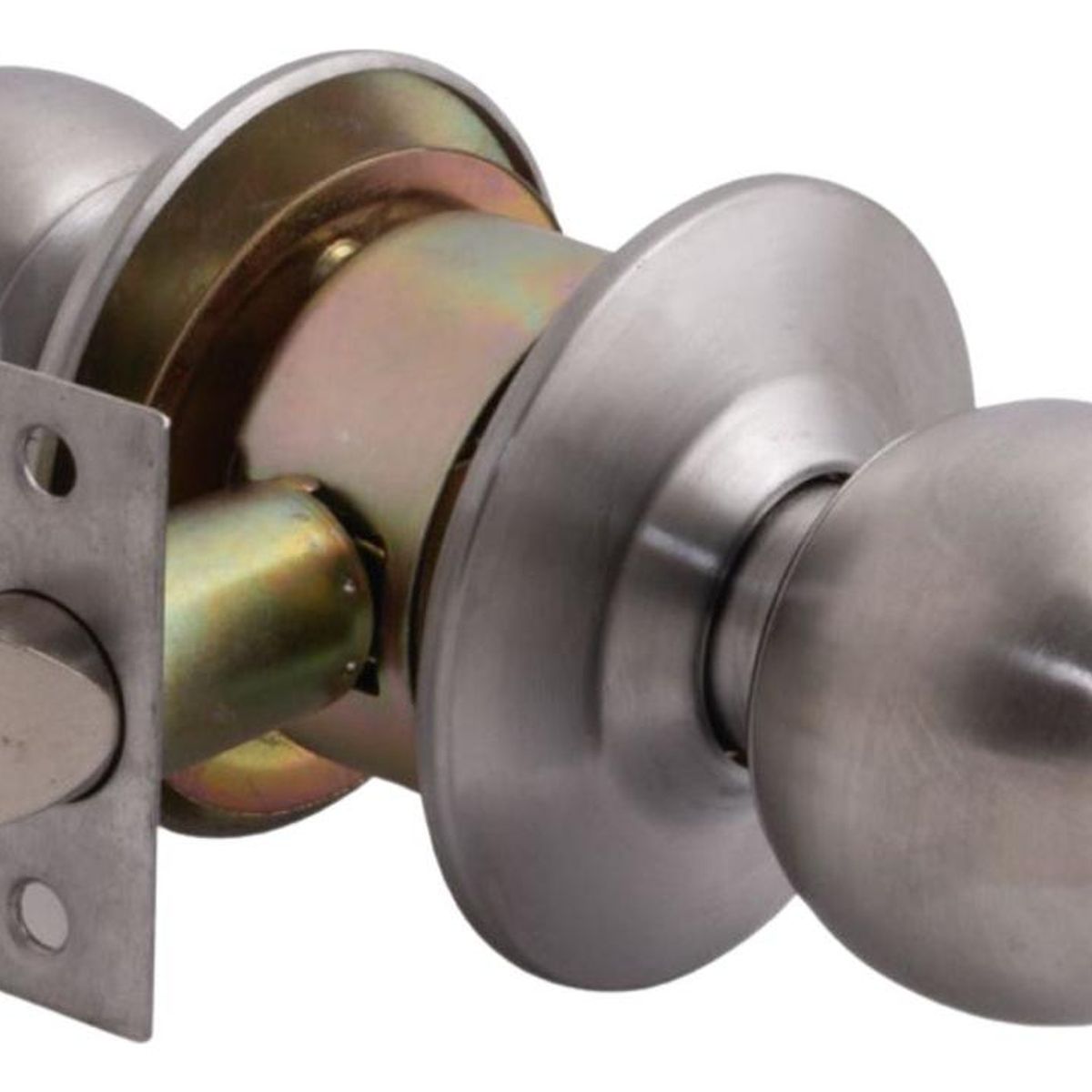 GENERICO - Cerradura Cilíndrica de Acero Inoxidable para Baño y Dormitorio