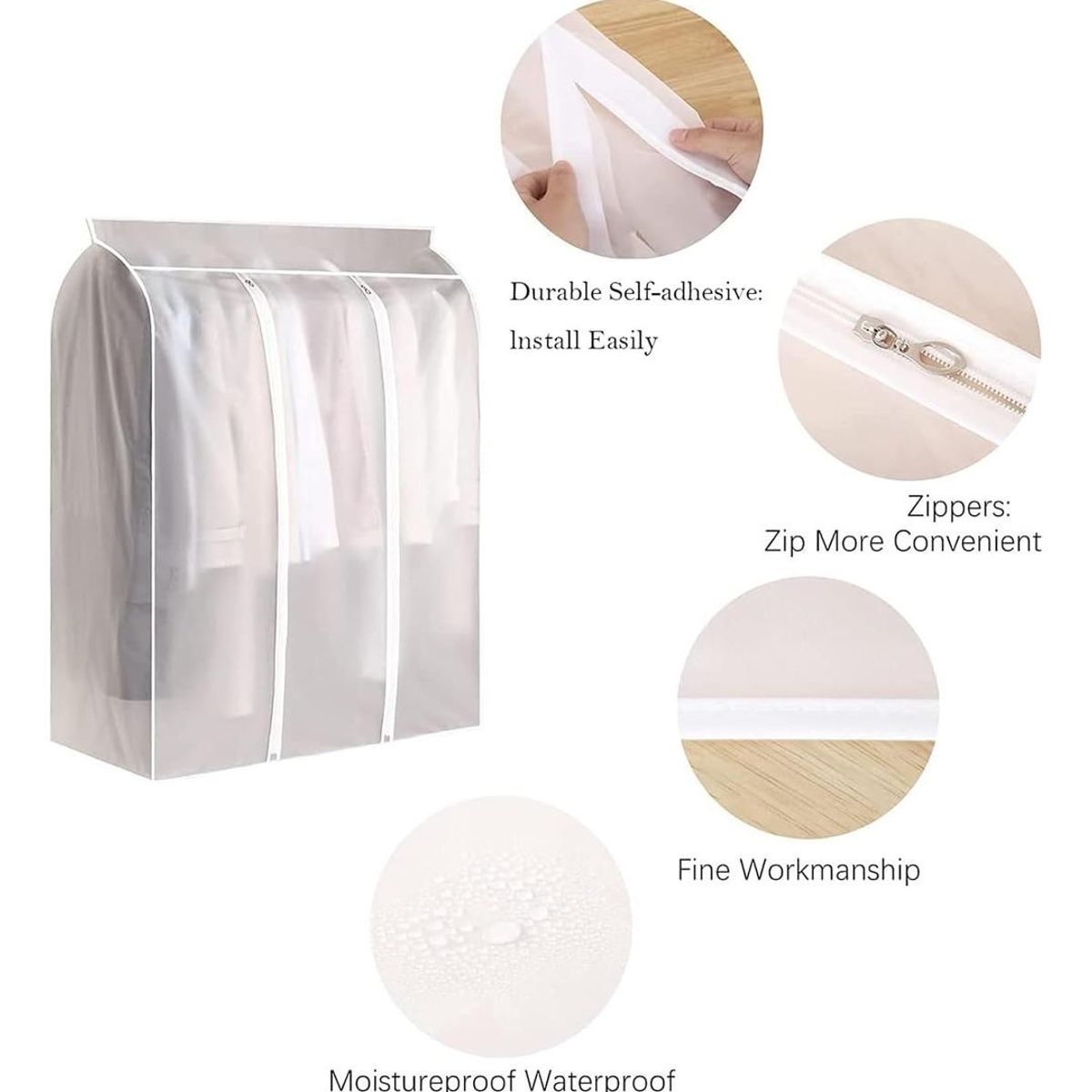 GENERICO - Funda Protectora Colgante para Guardar Ropa 50x100 cm