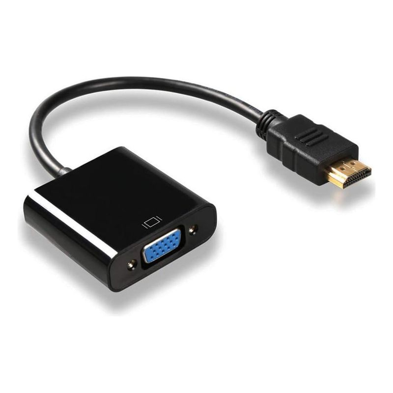 GENERICO - Adaptador HDMI a VGA de Alta Resolución 1080P Compacto