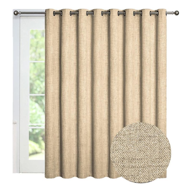 GENERICO - Cortina Blackout 140x220 de Poliester Aislante Beiti