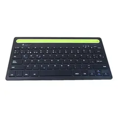 GENERICO - Teclado Inalámbrico Bluetooth Multidispositivo Español Negro.