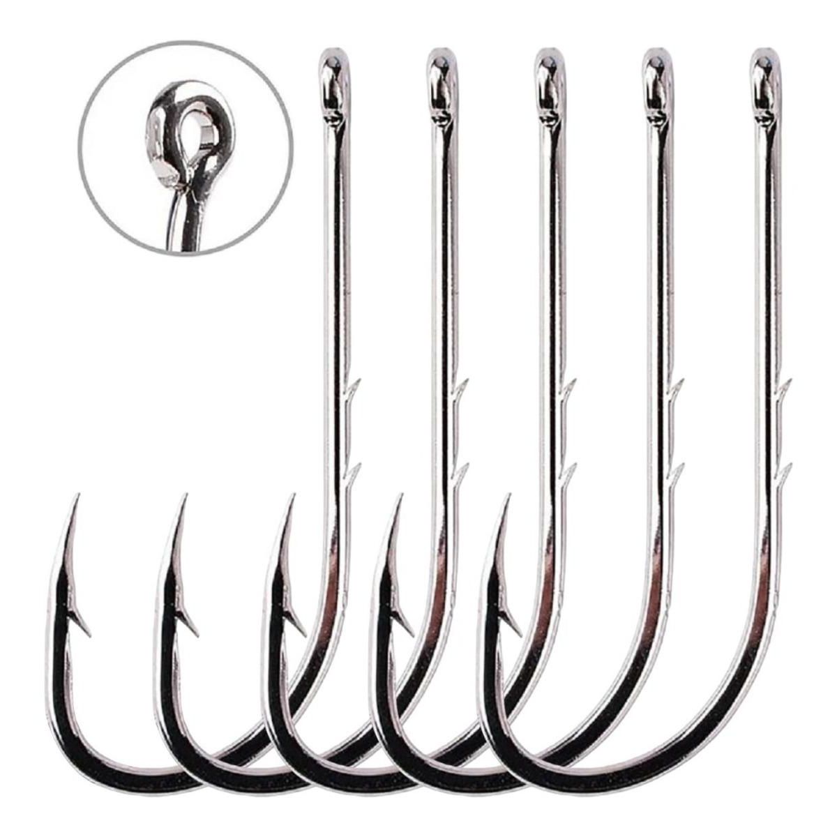 GENERICO - Set de 5 Anzuelos de Pesca 20 para Caña Larga