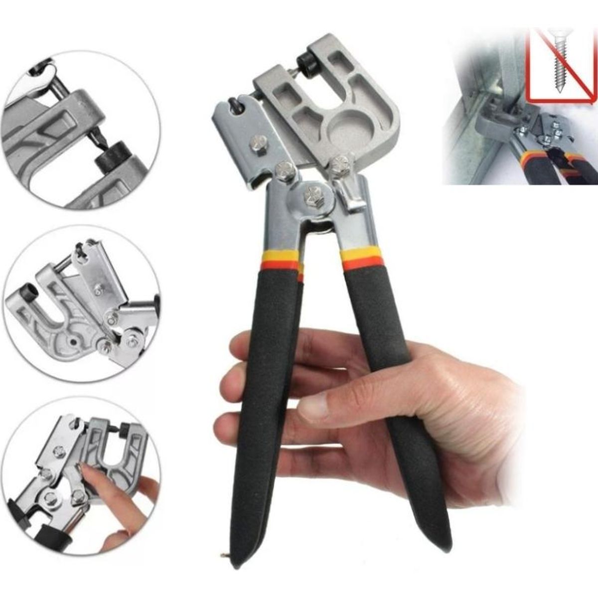 GENERICO - Alicate Prensa Punzón de Acero para Construcción