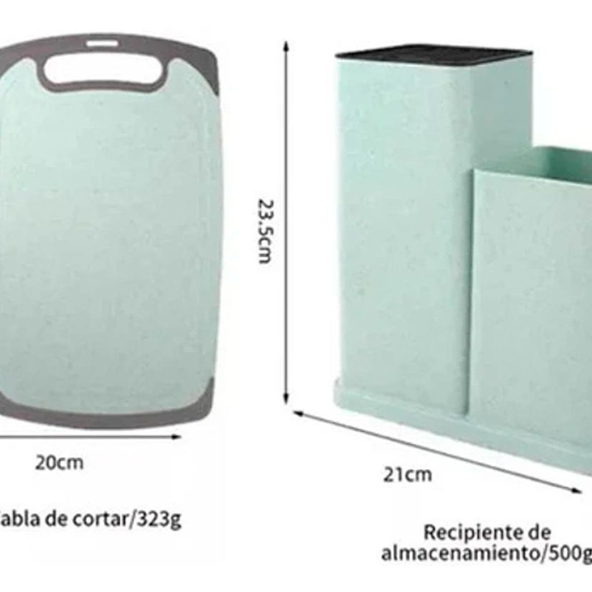 GENERICO - Set de 19 Utensilios de Cocina de Silicona con Mango de Madera